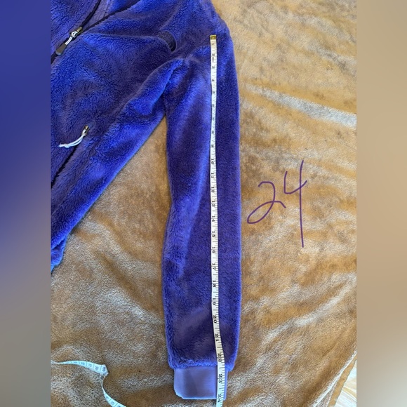The North Face Purple Fuzzy Full-Zip Jacket Size XS - Picture 6 of 9